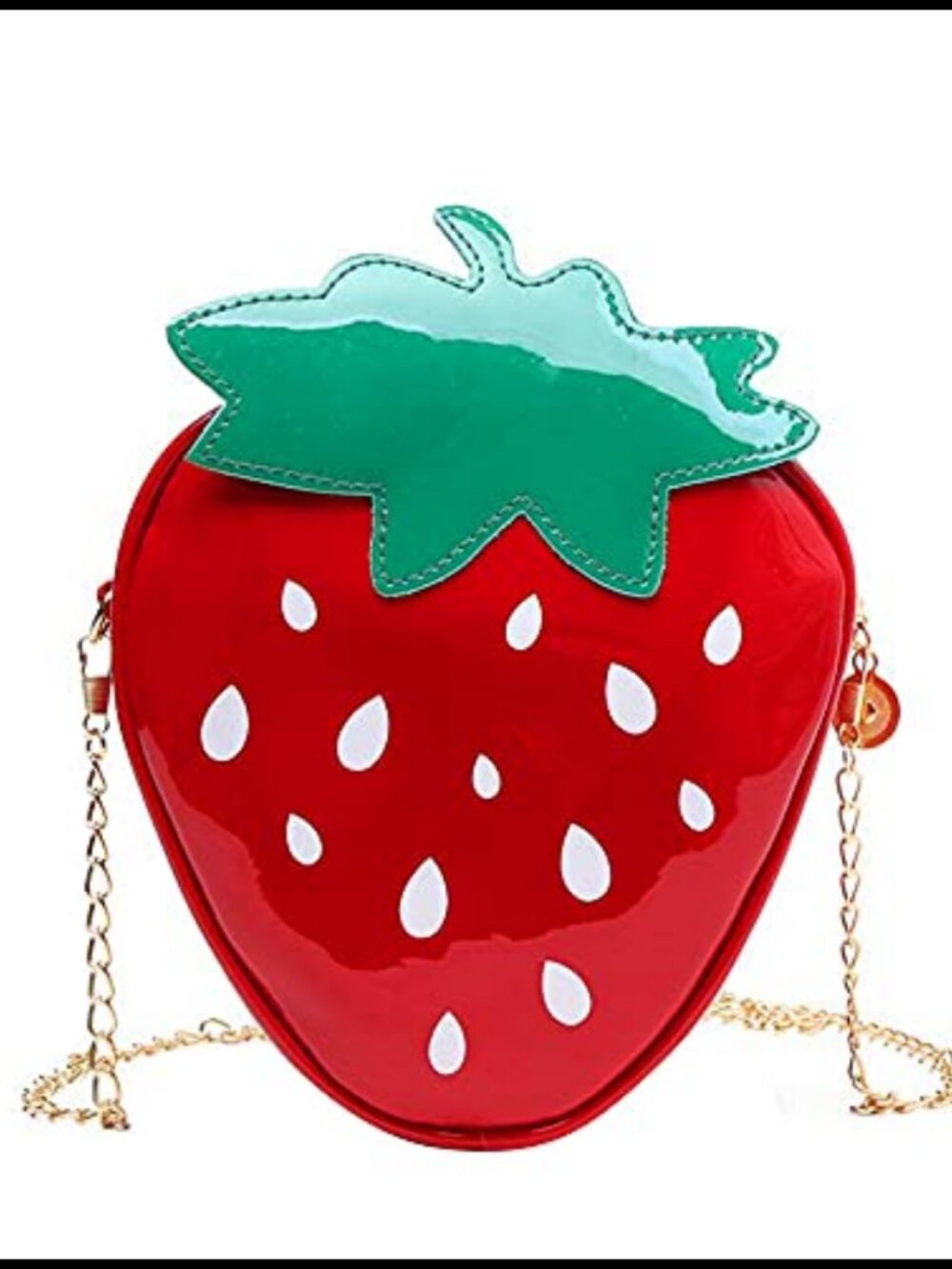 PU Leather Mini Fruit Crossbody Chain Bag
